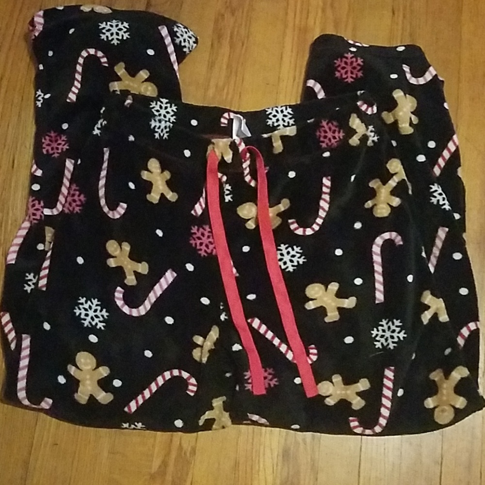 Fuzzy winter pajama pants.